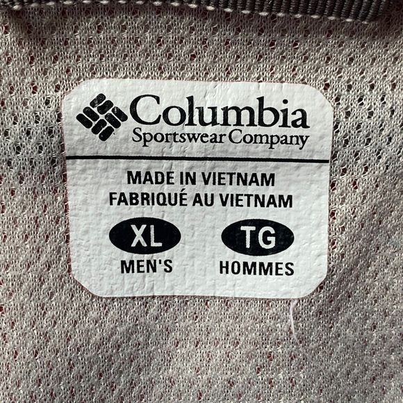 Columbia Omni Shade Shirt Men L Red Plaid Vented Outdoor Long Sleeve Button Up - Picture 13 of 14